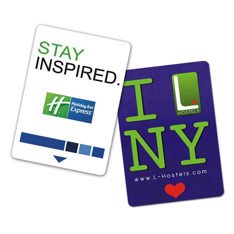 Custom hotel magnetic swipe key NFC card view 3