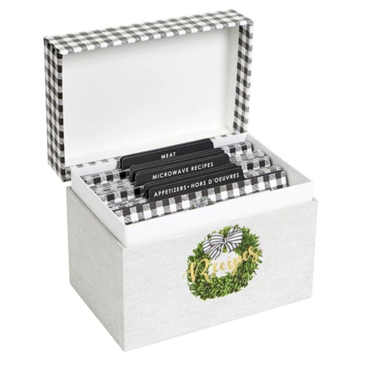 Custom kitchen divider recipe card with box view 2