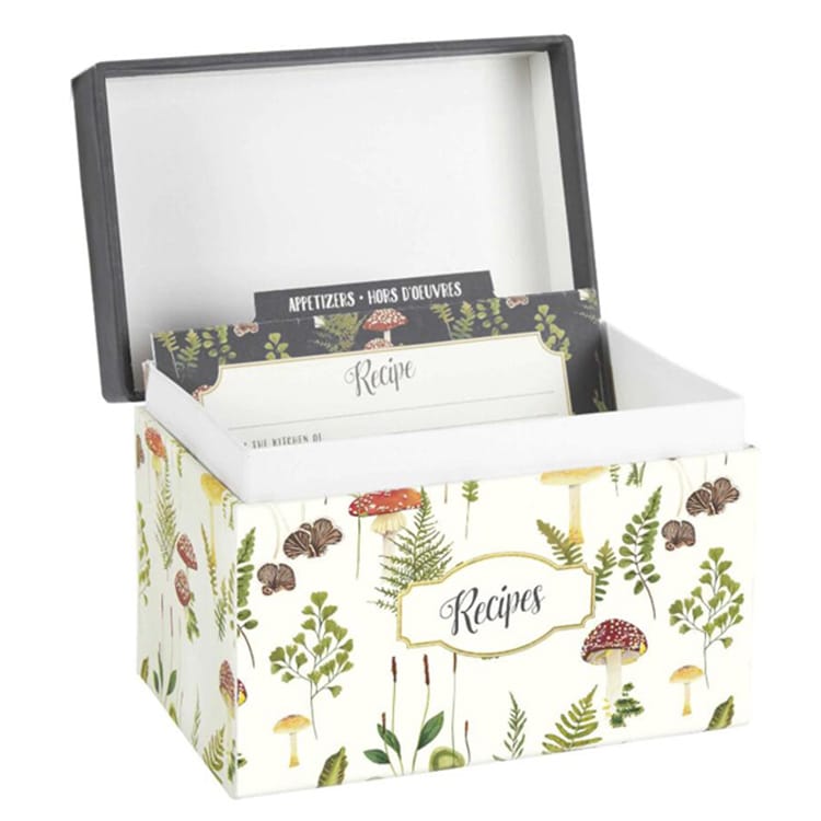 Custom kitchen divider recipe card with box view 3