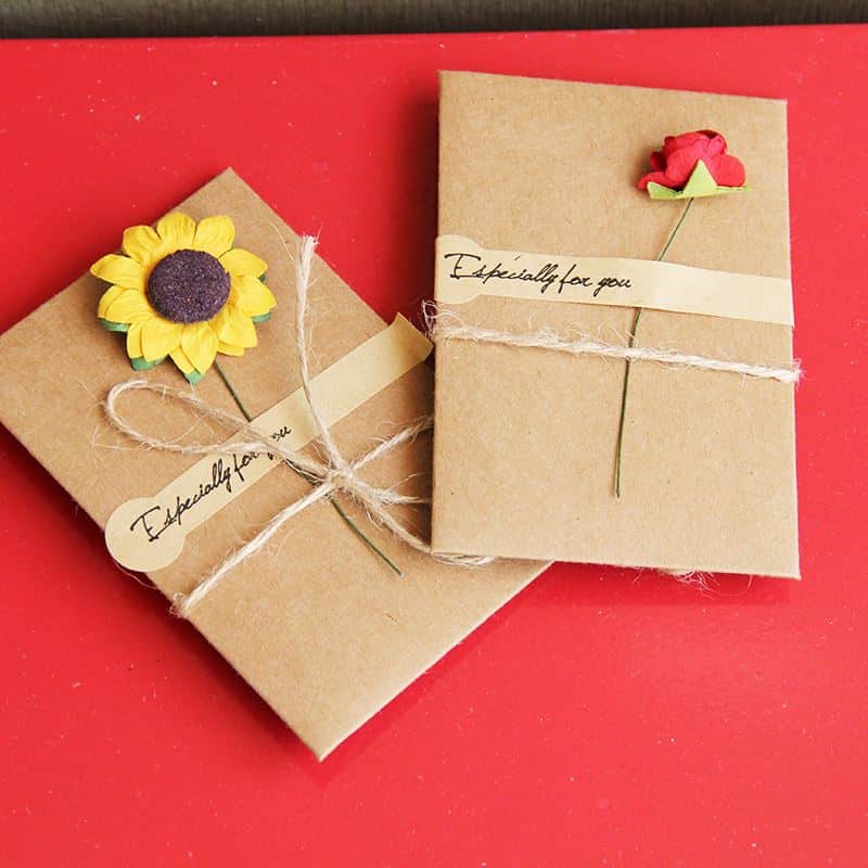 Custom kraft Wedding Invitation Card view 3