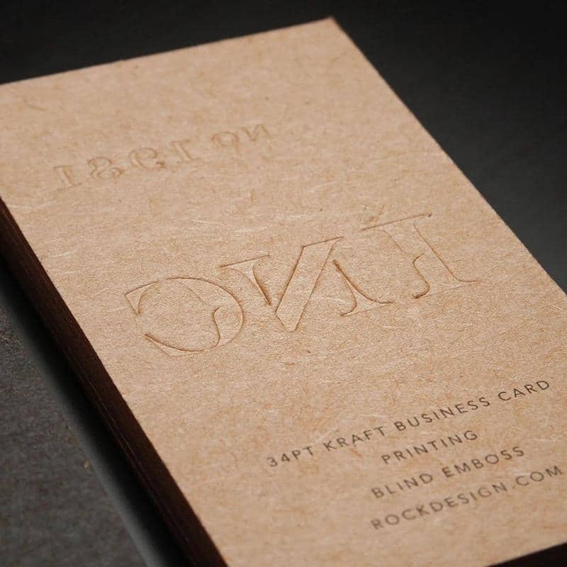 Custom kraft paper embossed printing view 2