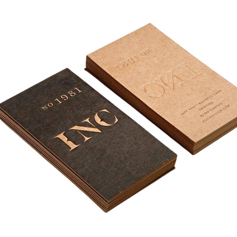 Custom kraft paper embossed printing view 4