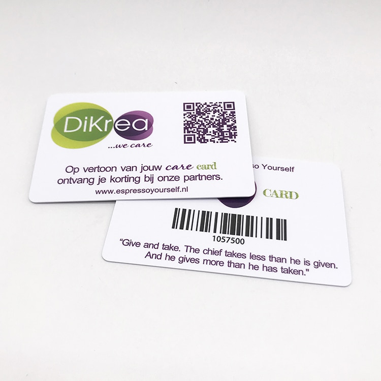 Custom loyalty gift card with barcode view 3