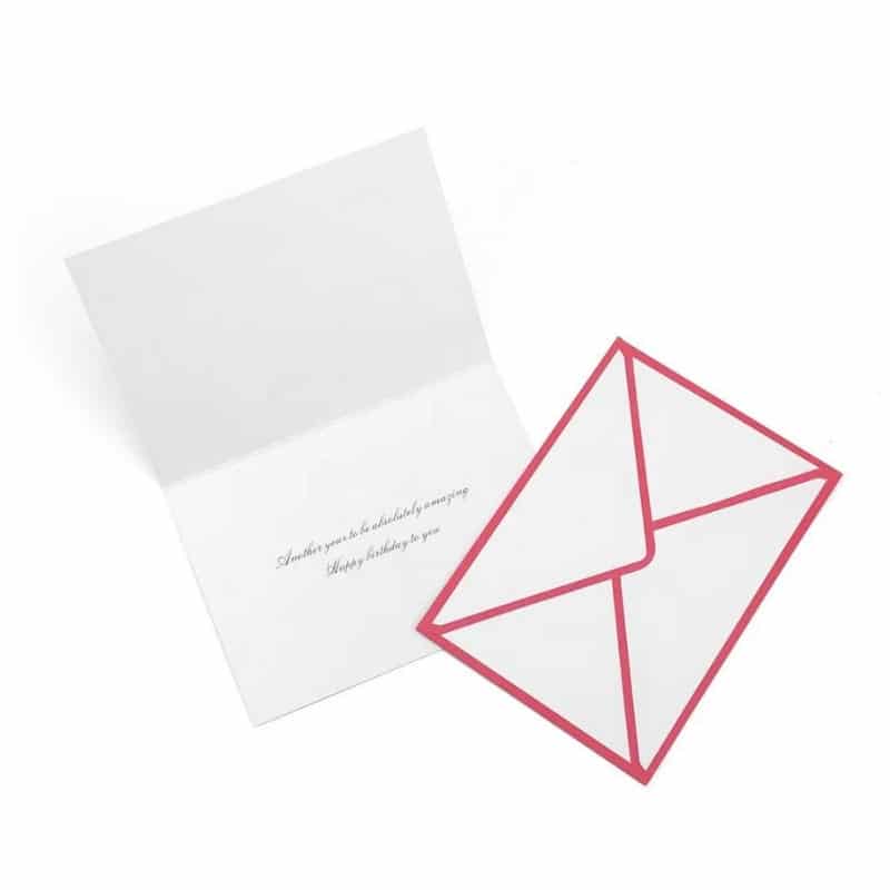 Custom luxury gold foil Happy birthday greeting card — custom card printing