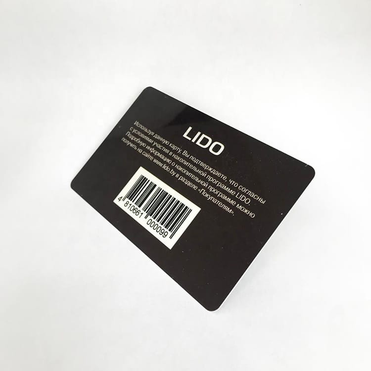 Custom membership card with variable barcode view 3