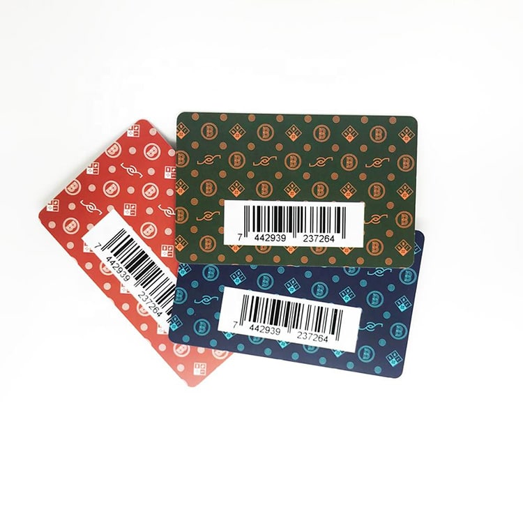 Custom membership card with variable barcode view 4
