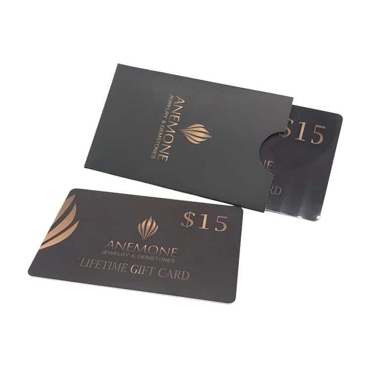Custom membership discount card with card holder — custom card printing