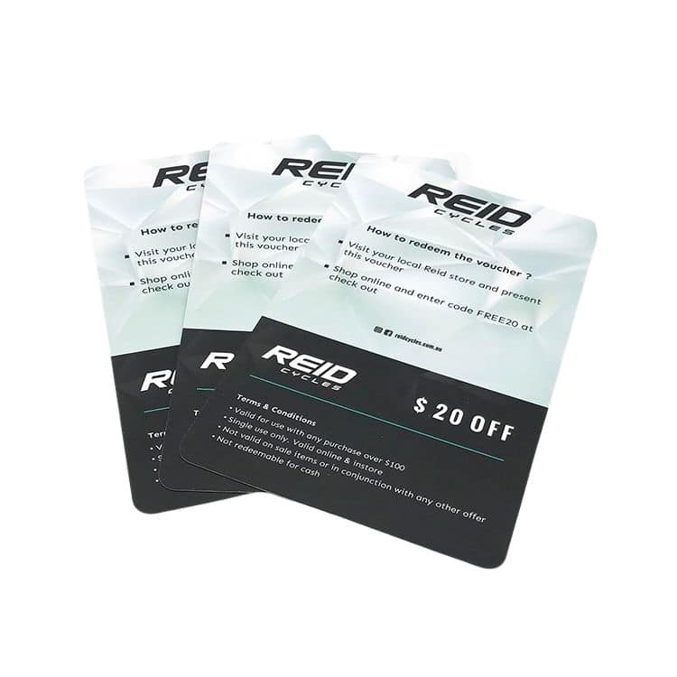 Custom number Gift scratch card — custom card printing