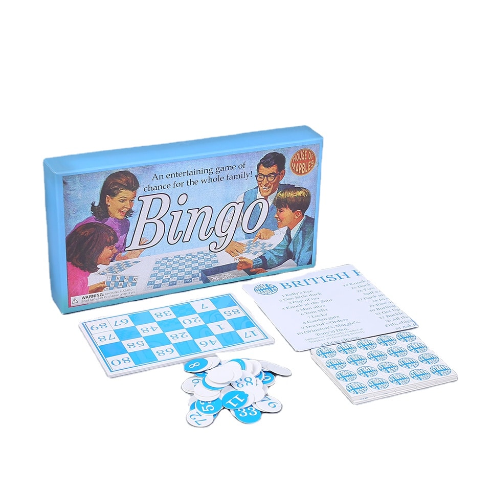 Custom paper board game family bingo game — custom card printing