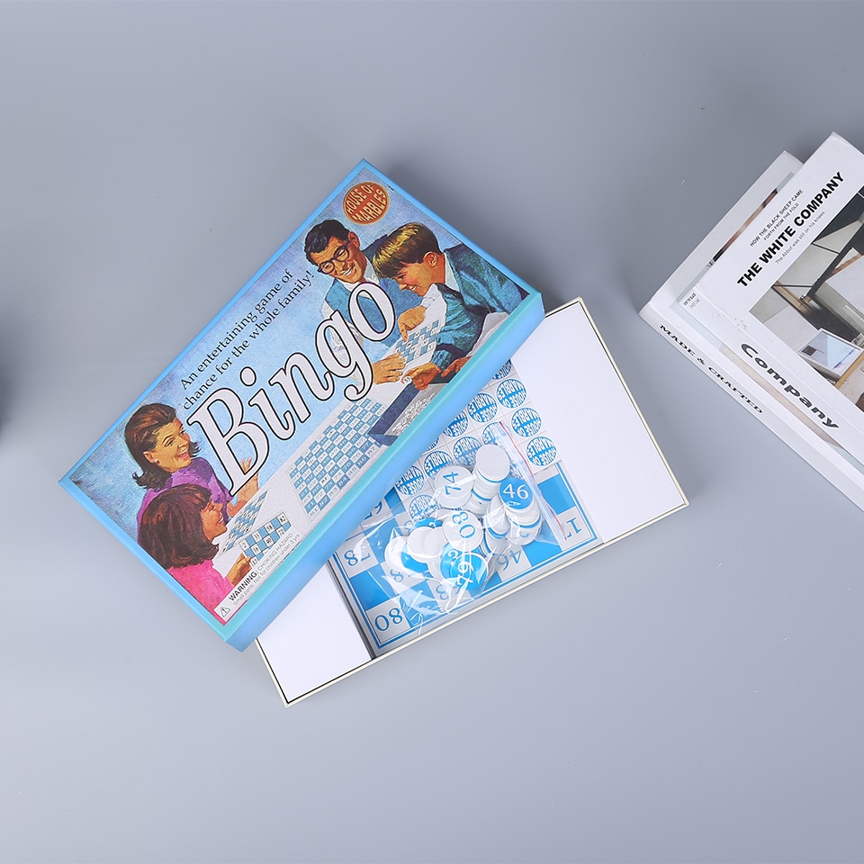 Custom paper board game family bingo game view 2