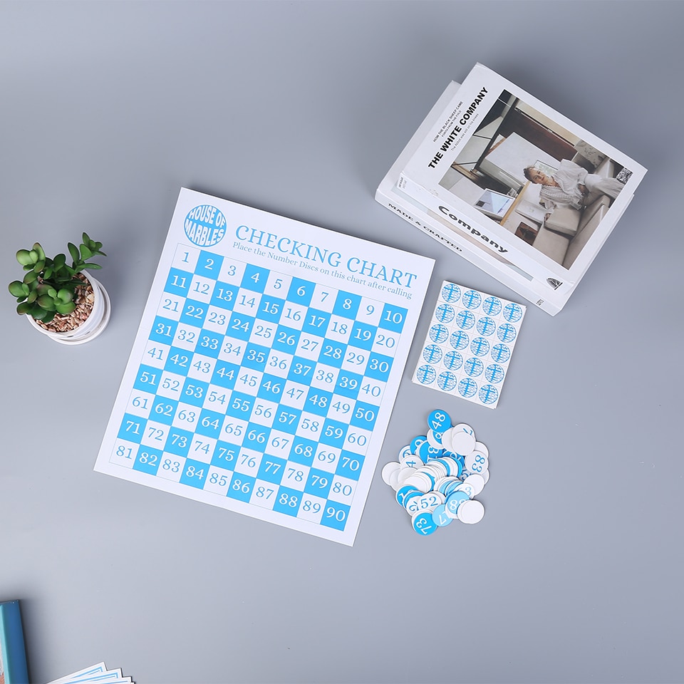Custom paper board game family bingo game view 3