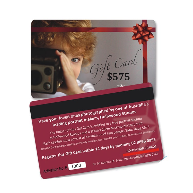 Custom plastic Gold VIP gift Membership cards view 2