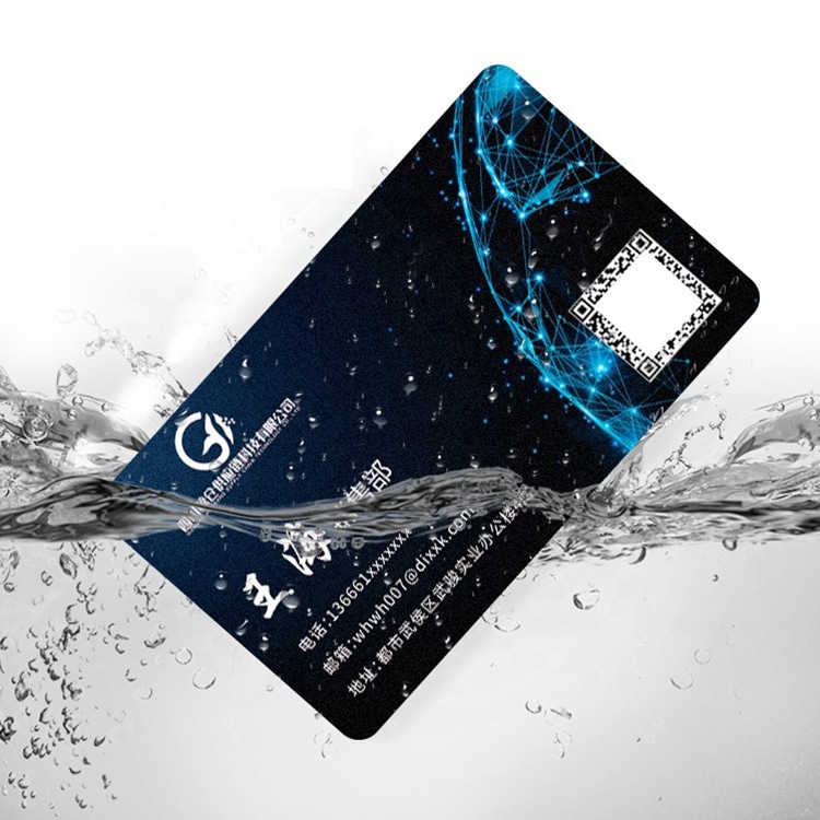 Custom plastic business card view 2