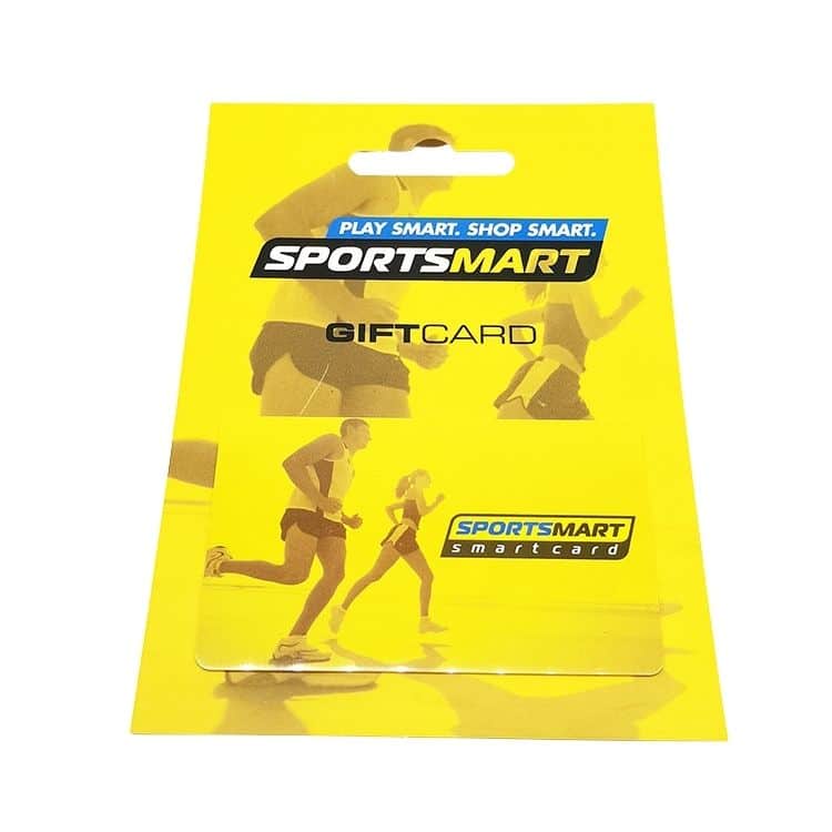 Custom plastic card with card backer — custom card printing