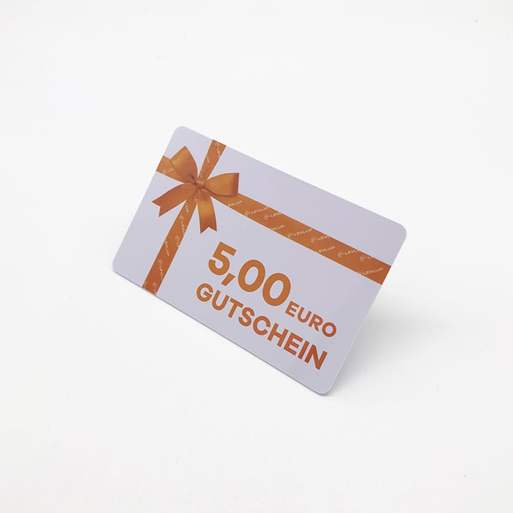 Custom plastic gift card with unique code view 2