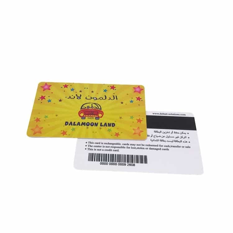 Custom plastic member card with card number — custom card printing