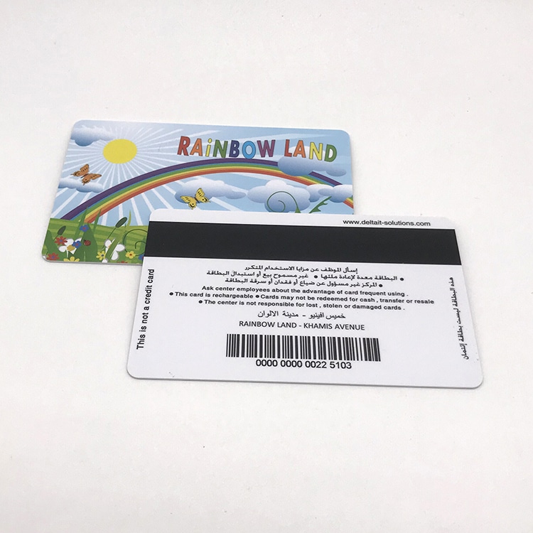 Custom plastic member card with card number view 2