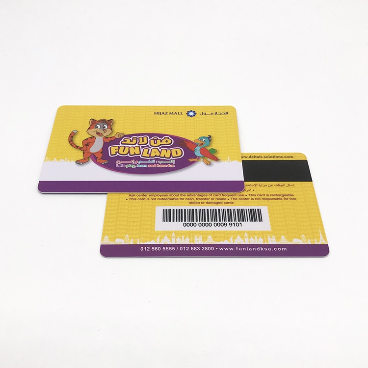 Custom plastic member card with card number view 3