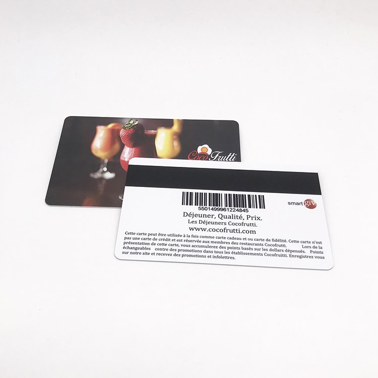 Custom plastic member card with card number view 4