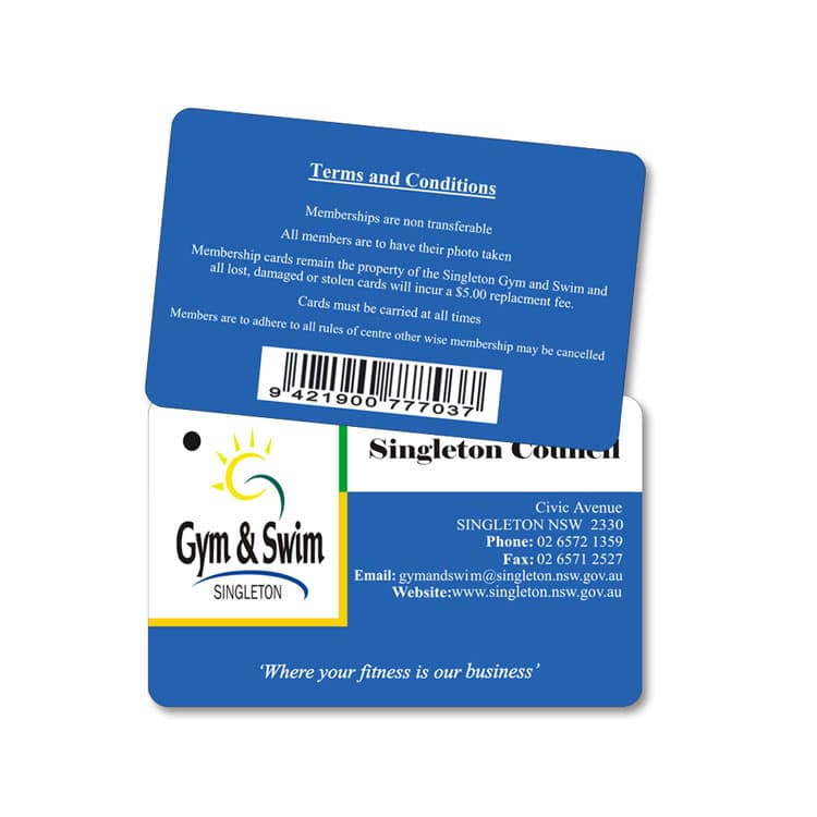 Custom plastic member cards with serial number view 4