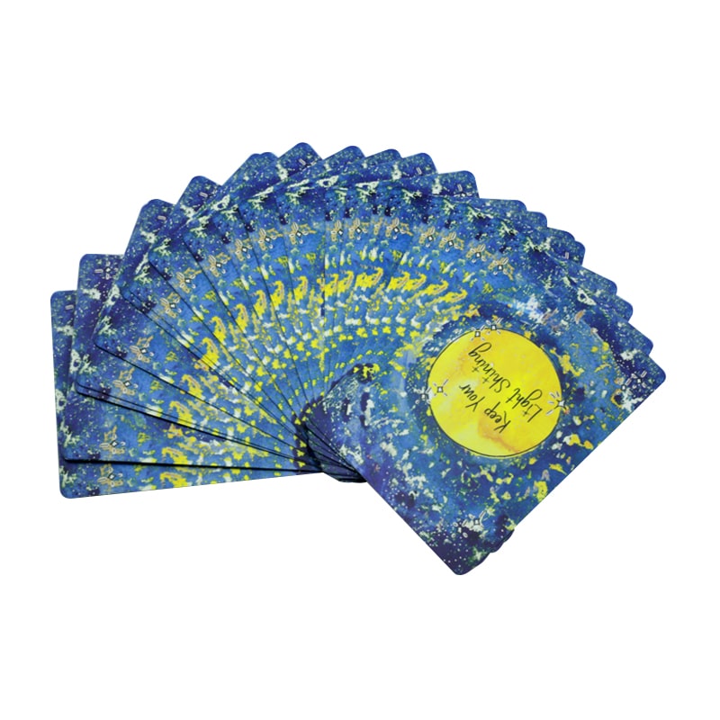 Custom positive affirmation cards with box view 2