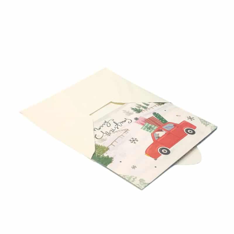 Custom printed anniversary holiday cards view 2