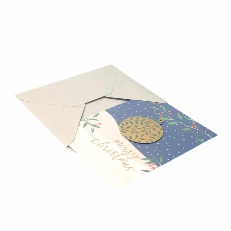 Custom printed anniversary holiday cards view 3