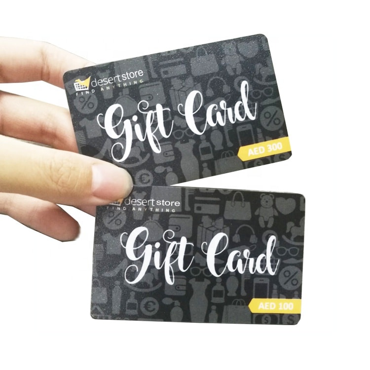Custom printed matte finish PVC gift card — custom card printing