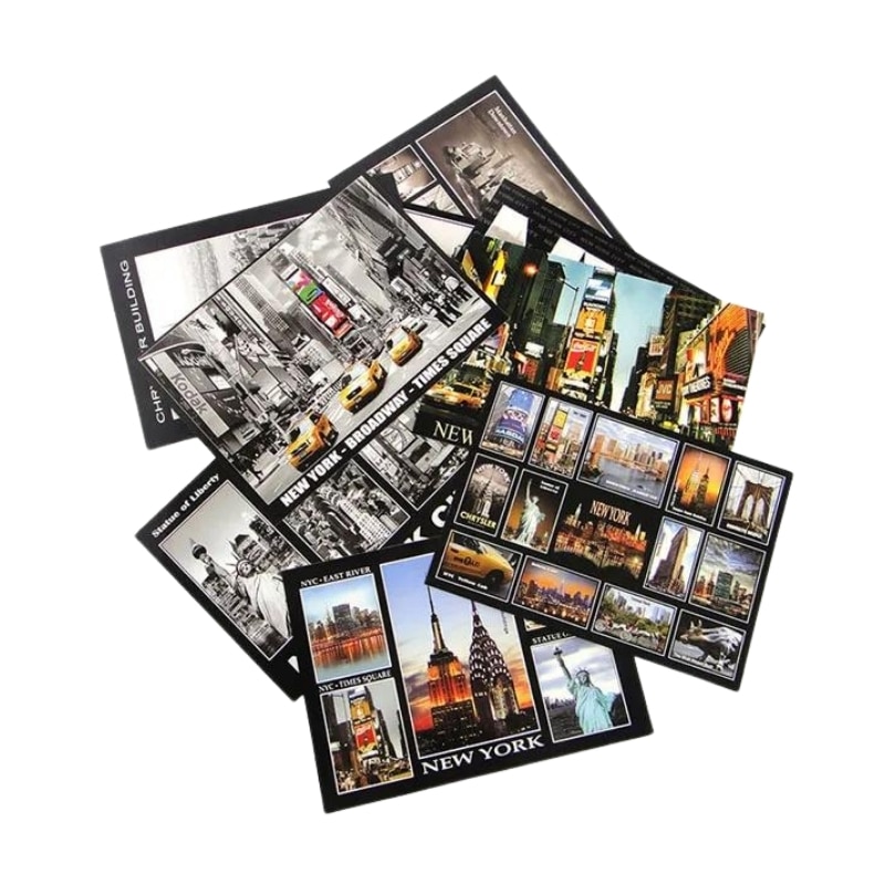 Custom printed paper postcards view 3