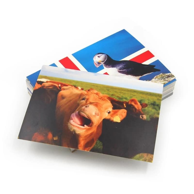 Custom printed recycled paper postcards — custom card printing