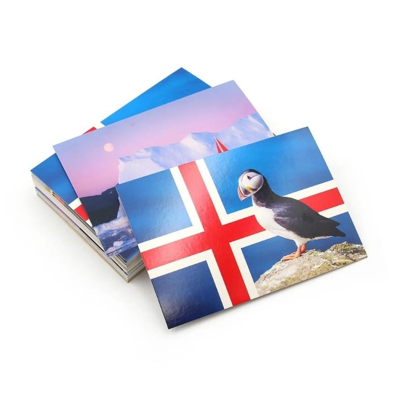Custom printed recycled paper postcards view 3