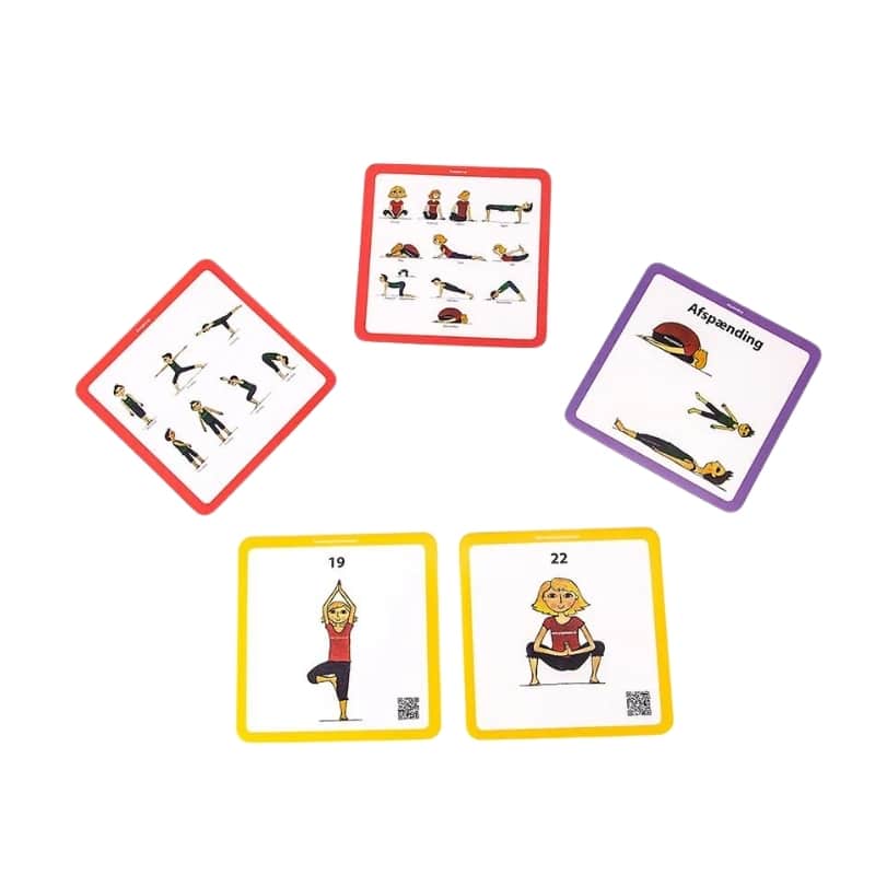 Custom printed yoga kit card — custom card printing