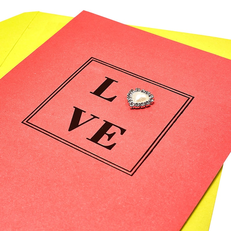 Custom printing Lover Greeting Card With Envelopes view 3
