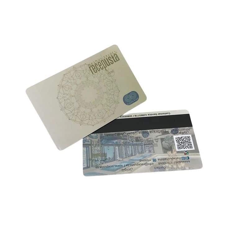 Custom printing PVC magnetic stripe card — custom card printing