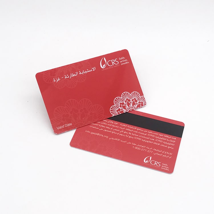 Custom printing PVC magnetic stripe card view 3