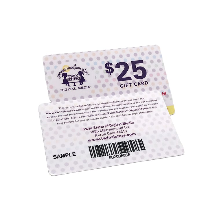 Custom printing Plastic coupon gift card view 2