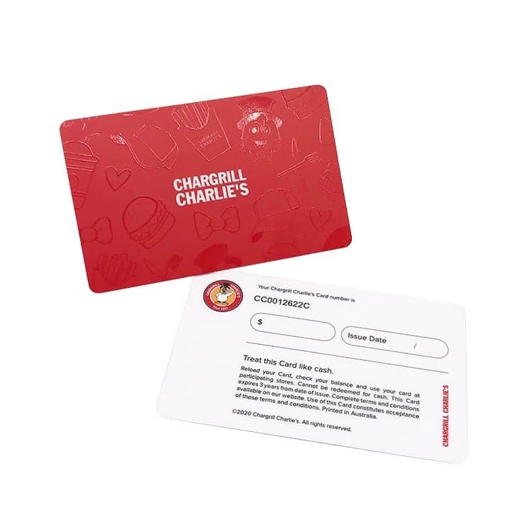 Custom printing Plastic loyalty reward card — custom card printing
