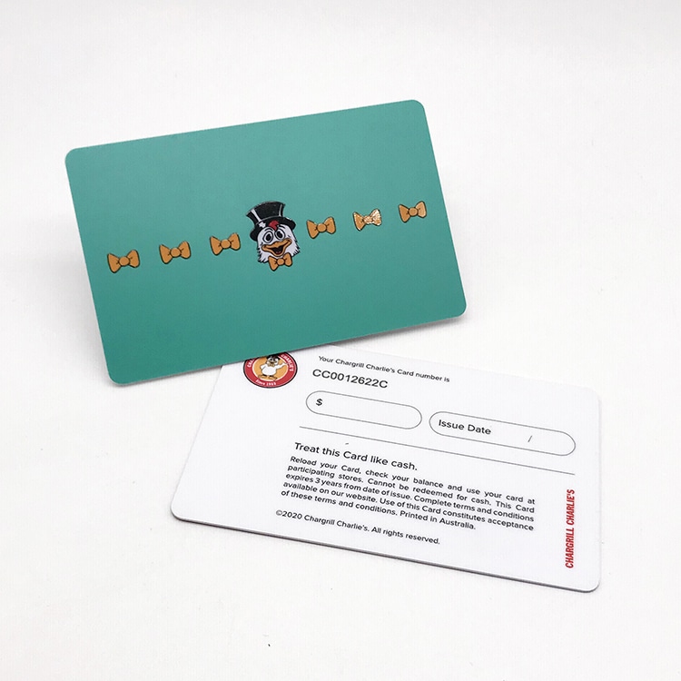 Custom printing Plastic loyalty reward card view 3