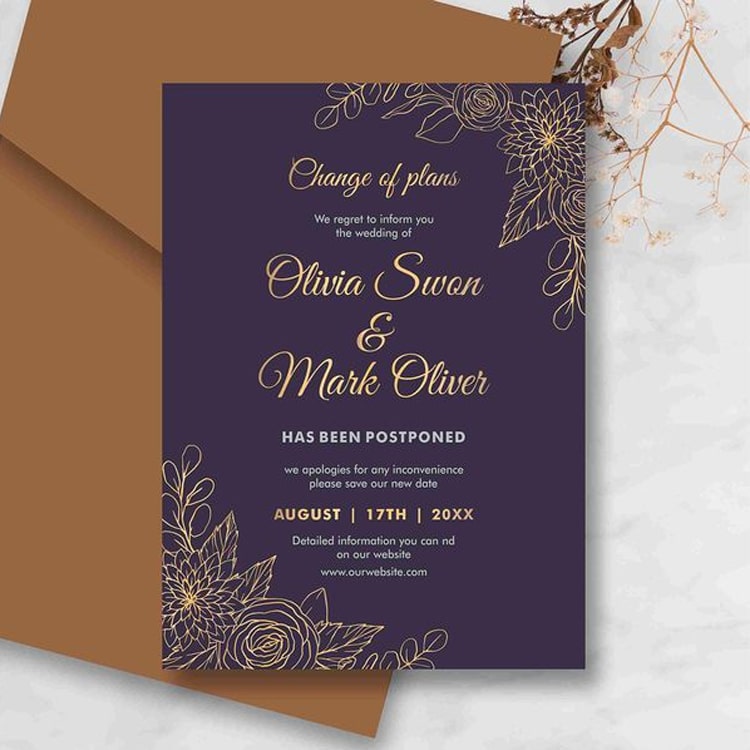 Custom printing gold stamping laser cut Invitation Cards view 3
