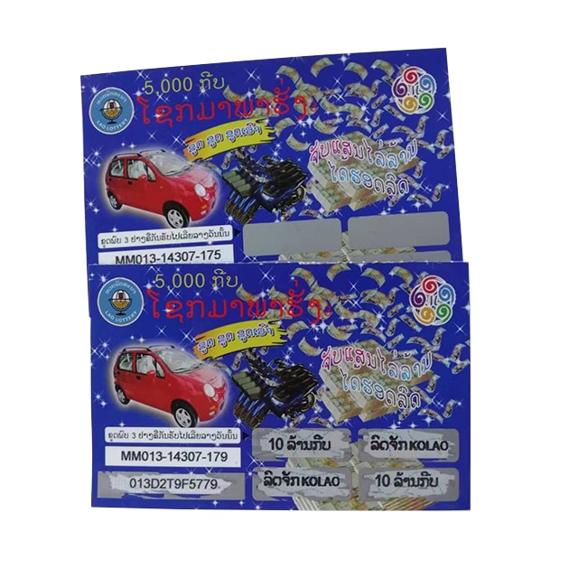 Custom printing paper scratch cards view 2