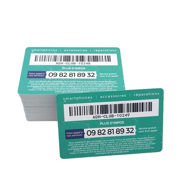 Custom printing plastic voucher gift card — custom card printing