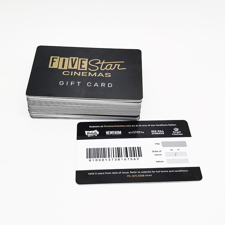 Custom printing plastic voucher gift card view 4