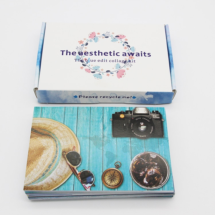 Custom printing travel postcard view 3