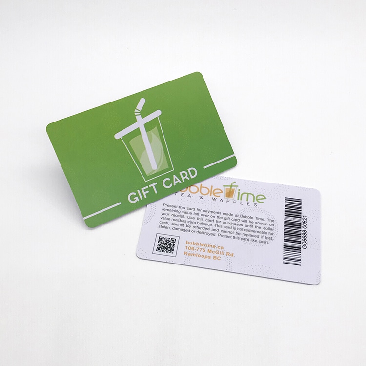 Custom promotion Plastic voucher gift card view 3
