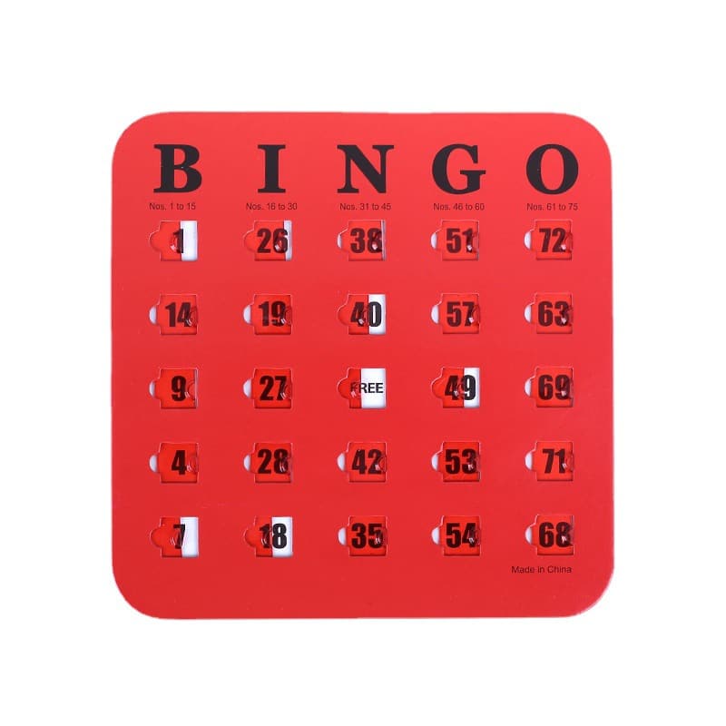 Custom reusable bingo ticket card set — custom card printing