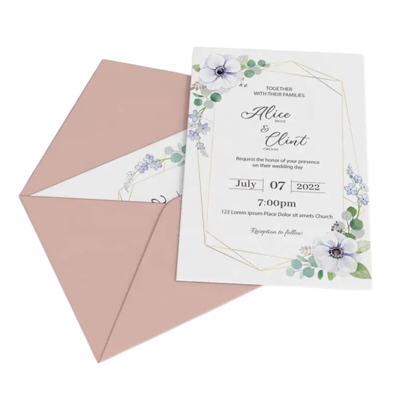 Custom wedding invitation cards — custom card printing