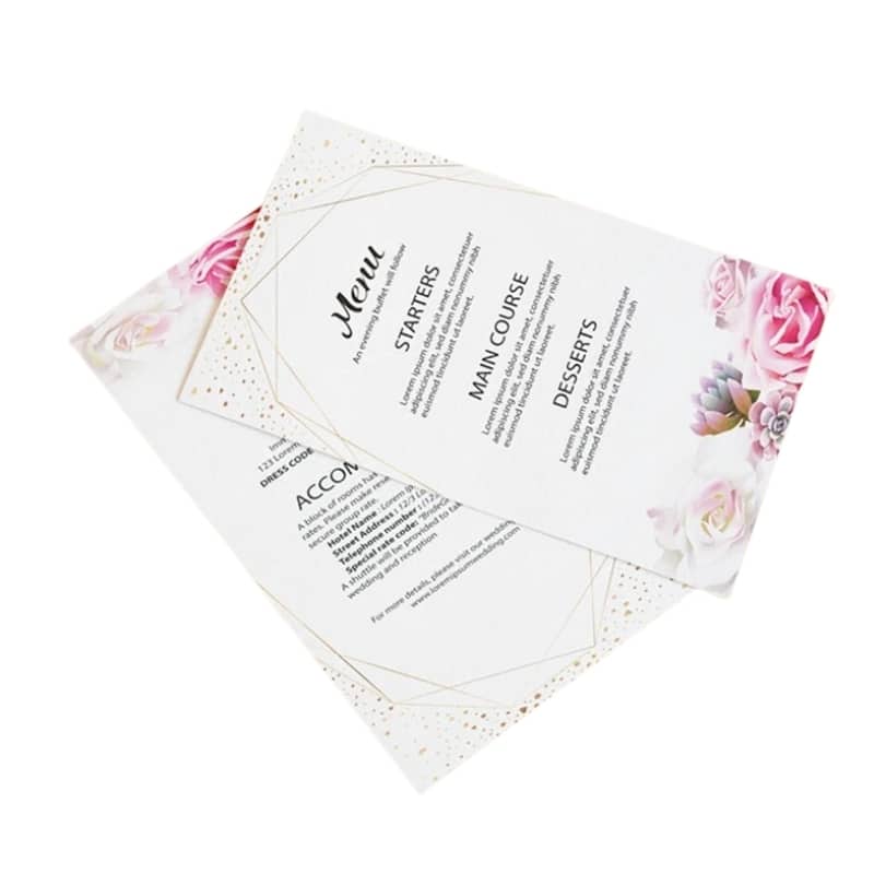 Custom wedding invitation cards view 4