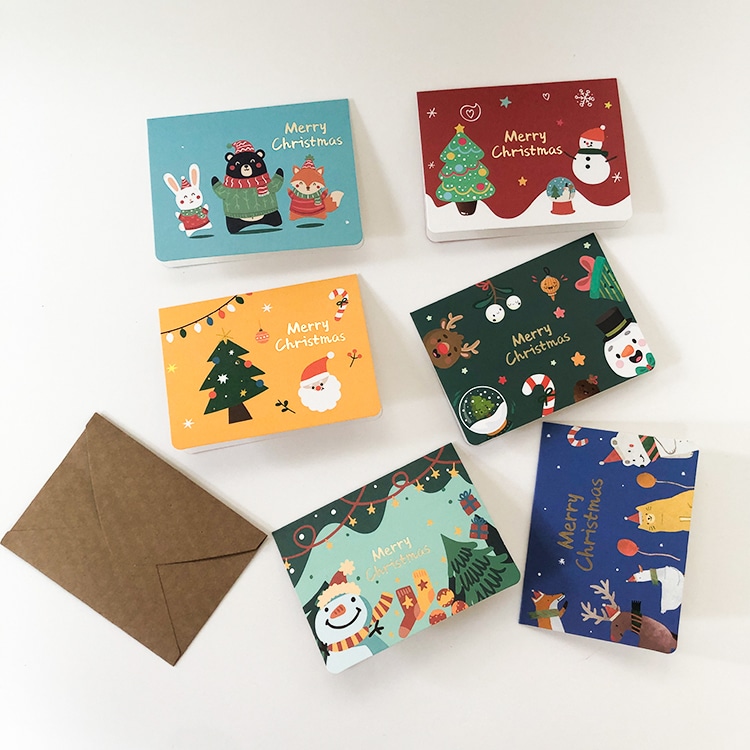 Custom whole set holiday birthday gift greeting card view 2