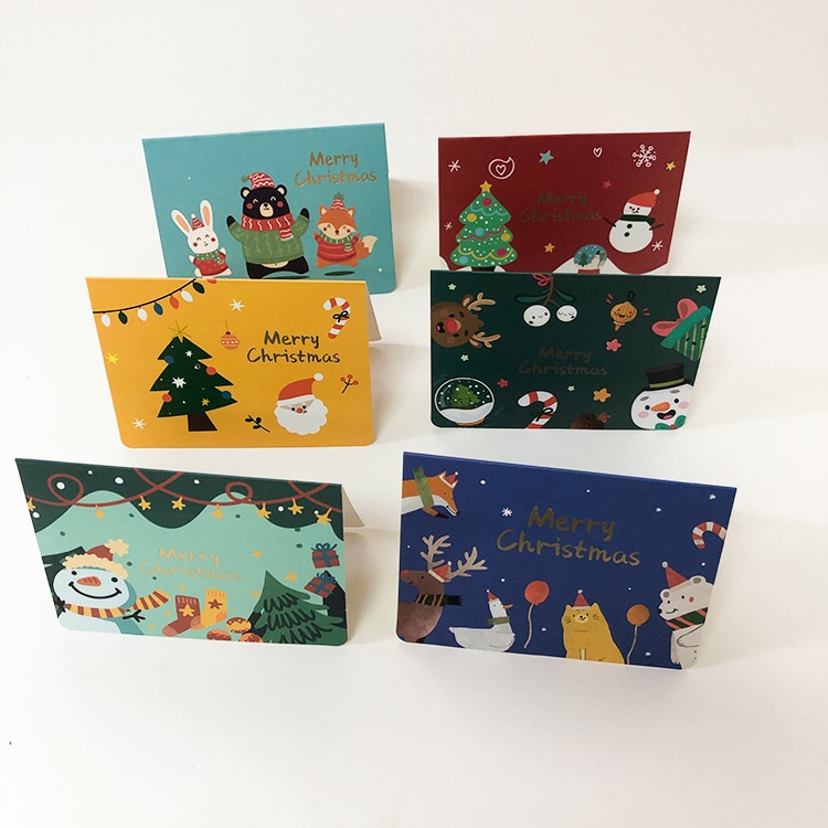 Custom whole set holiday birthday gift greeting card view 4