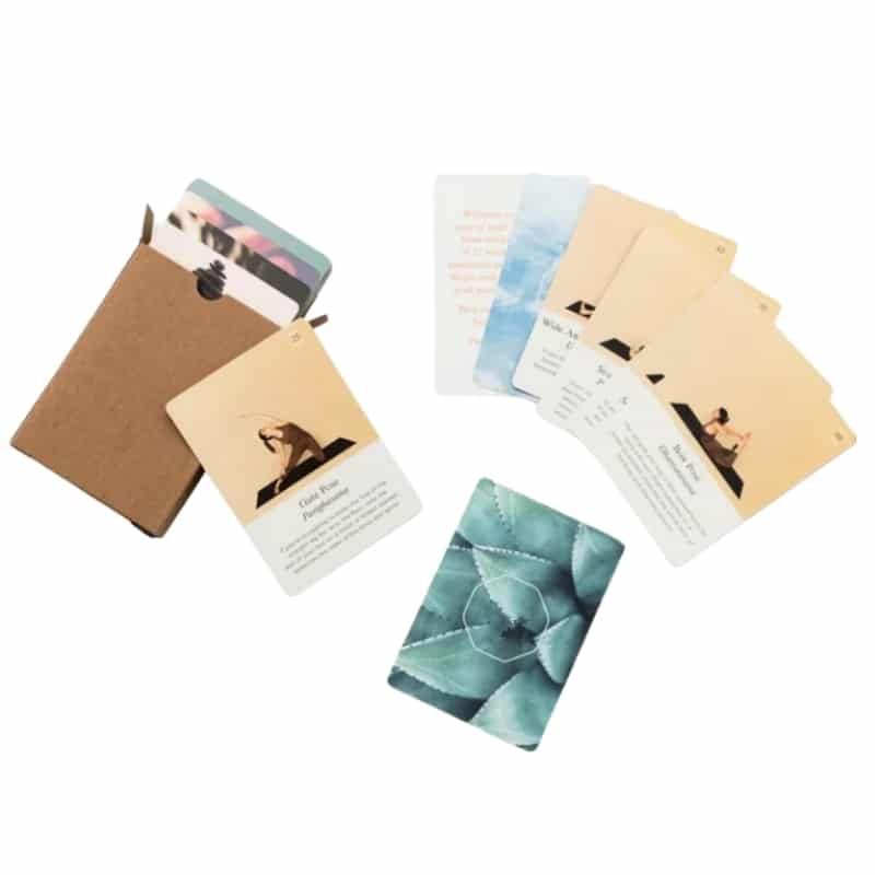 Custom yoga and meditation gift Yoga cards view 2